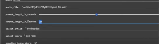 Jukebox - AI application to create your own music-012
