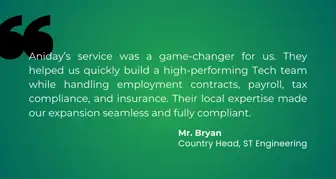 How ST Engineering Scaled a Strategic Tech Hub at 50% Cost Savings with Aniday-001