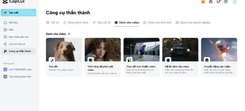 CapCut - Tạo video và ảnh nghệ thuật với AI-014