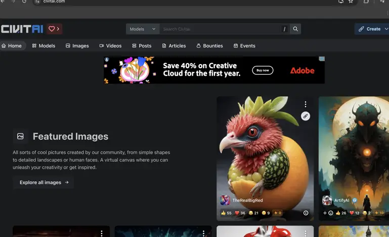 CivitAI - Tạo ảnh bằng công nghệ AI-007