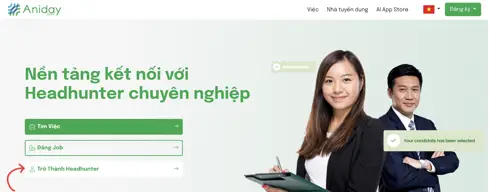 Hướng dẫn chi tiết cách sử dụng nền tảng Aniday dành cho Headhunter-001