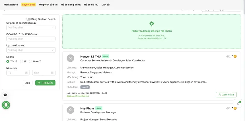 Hướng dẫn chi tiết cách sử dụng nền tảng Aniday dành cho Headhunter-023