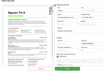 Hướng dẫn kiếm tiền từ CV ứng viên - thu nhập thụ động với nghề tuyển dụng-006