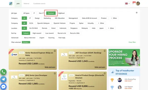 Aniday ra mắt job Premium phục vụ headhunter chất lượng cao-001