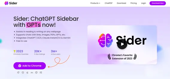 Sider.AI - Công cụ AI tối ưu quá trình sử dụng web-001
