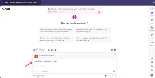 Đọc hiểu tài liệu hiệu quả với tính năng ChatPDF của Sider.AI-002