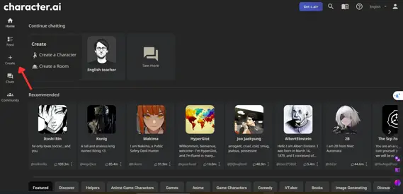 Character.AI - AI live chat application-013