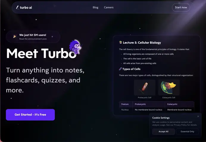 Turbo AI là gì? Cách dùng app ghi chú AI tóm tắt 2026 -001