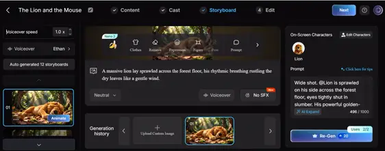 Magic Light AI: Vũ khí biến văn bản thành video hoạt hình-011