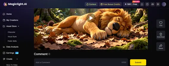 Magic Light AI: Vũ khí biến văn bản thành video hoạt hình-013