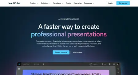 What is Beautiful AI? A professional AI presentation too-001