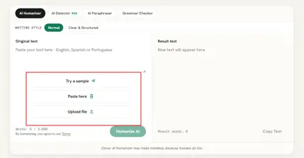 Clever AI Humanizer là gì? Công cụ viết lại văn bản AI tự nhiên-002