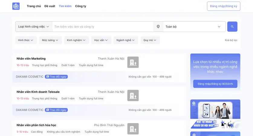 BOSSVN - Tìm kiếm việc làm và Chat trực tiếp với doanh nghiệp-002