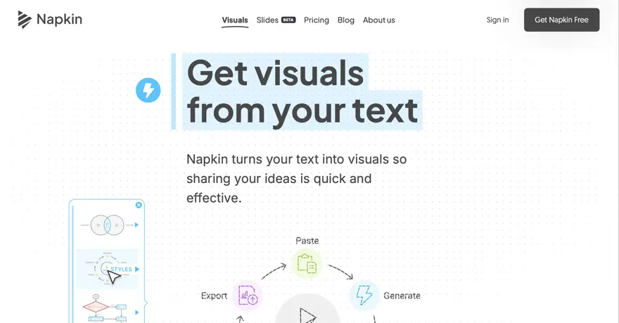 What is Napkin AI? The tool that turns your text into diagrams-001