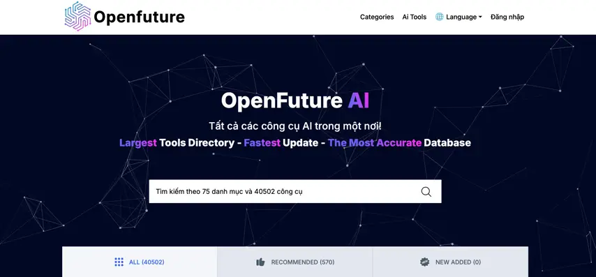 Open Future AI là gì? Kho thư viện AI giúp tìm công cụ phù hợp nhanh chóng-001