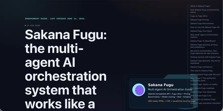 What is Sakana Fugu? Japan's multi-agent AI model challenging Claude and GPT-001