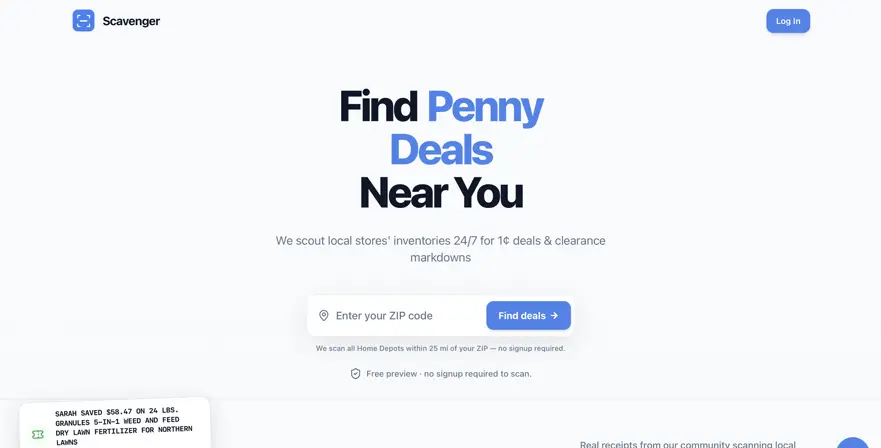 What is Scavenger Deal Finder? The AI Tool For Hunting 1-Cent Deals-003