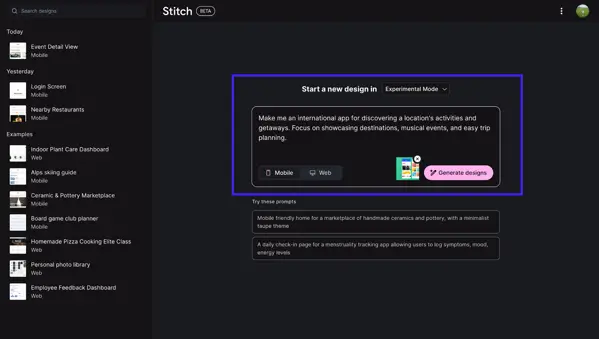What Is Google Stitch AI? The UI Design Tool That Works in Just Minutes-005