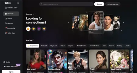 Talkie AI là gì? Chatbot AI nhập vai với hàng triệu nhân vật ảo-001